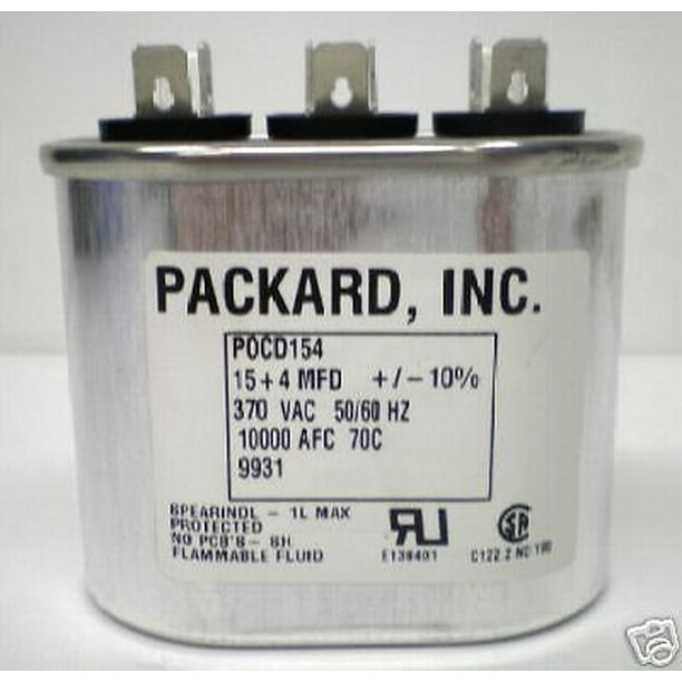 CAPACITOR OVAL 15/5 uF MFD 370 VOLT CAPACITOR OVAL 15/5 uF MFD 370 VOLT